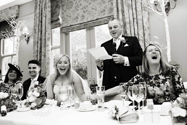 A very happy wedding speech